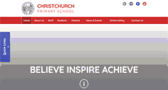 Desktop Screenshot of christchurchprimary.co.uk