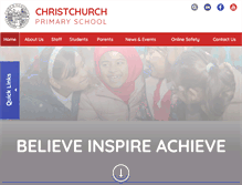 Tablet Screenshot of christchurchprimary.co.uk